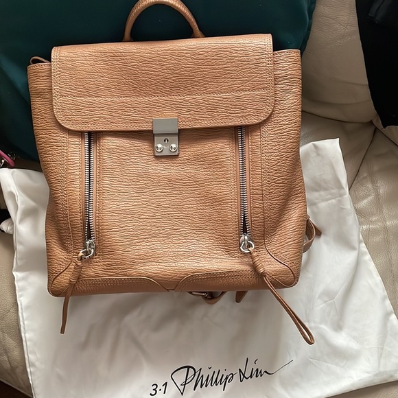 Sold❤️Authentic PHILLIP LIM
3.1 Textured Calfskin Pashli Backpack Tan - Picture 2 of 15